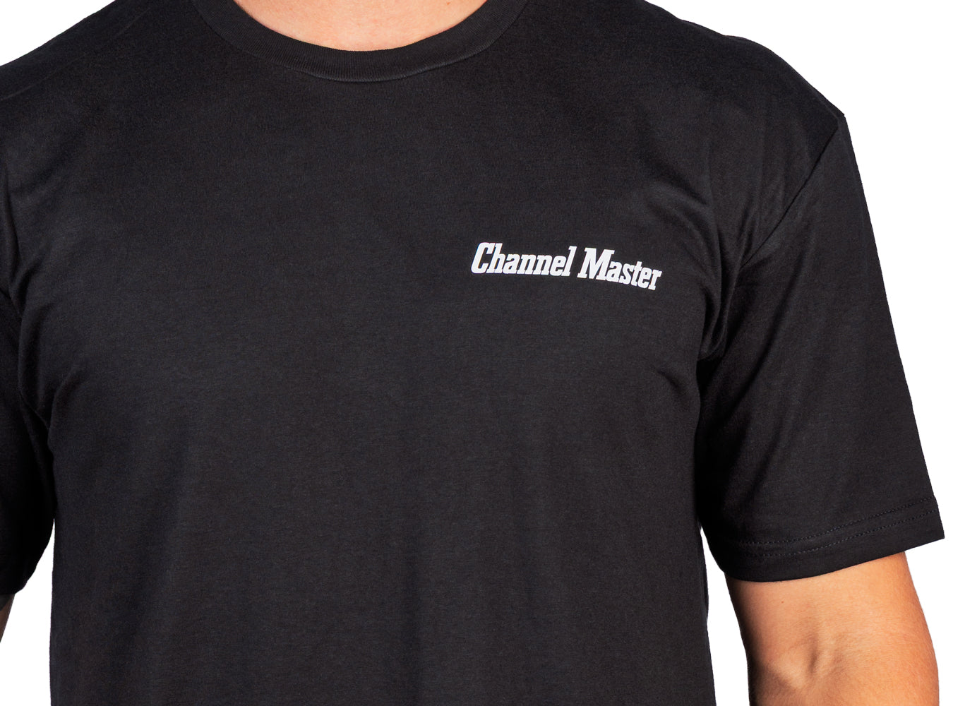 Channel Master Black T-Shirt (White Logo)