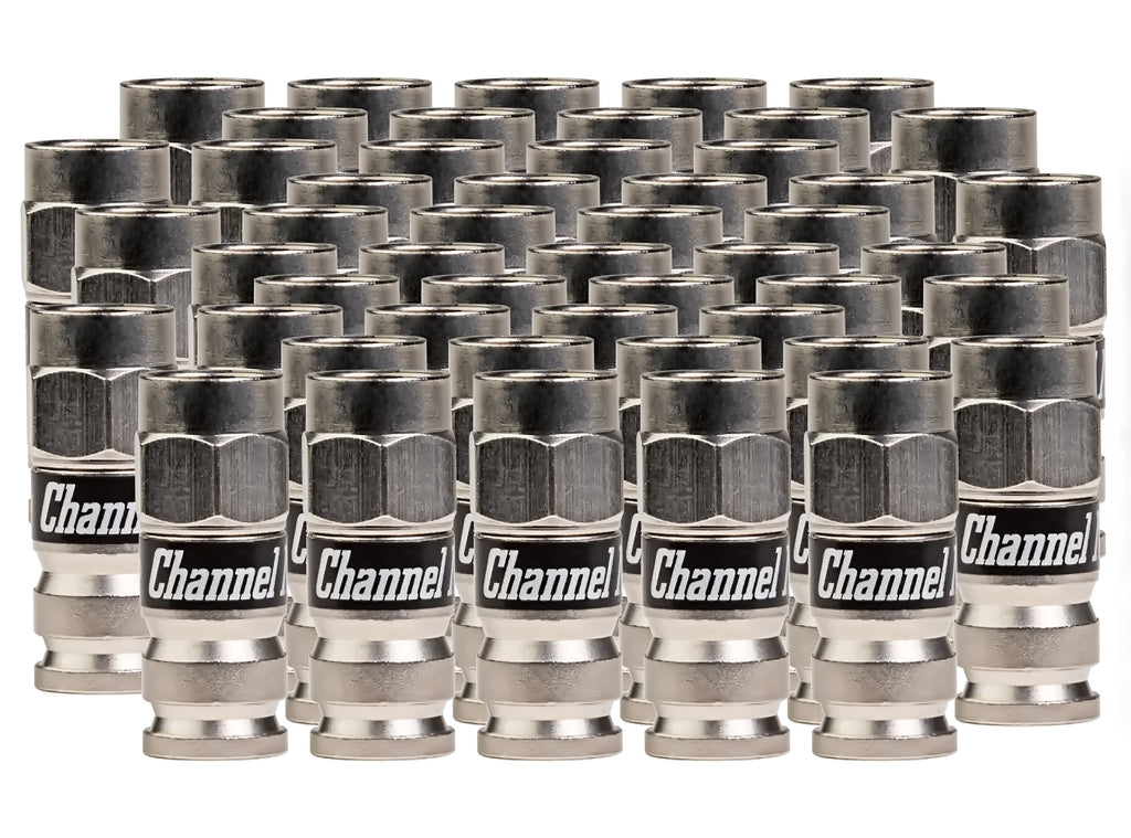 Channel Master Coaxial Compression "F" Connector (50-Pack), Part Number: CM-7170-50