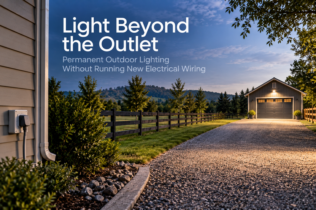 Adding Outdoor Lighting Without Running New Electrical Wiring