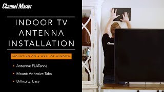 Indoor Antenna Installation on a Wall or Window