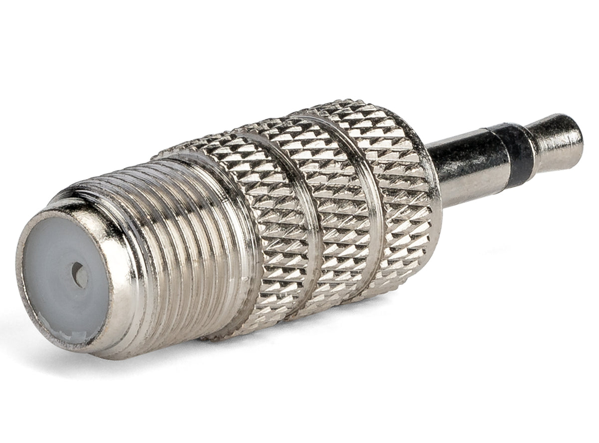 Local Channel Adapter FM Antenna Adapter - 3.5mm Plug to Female F-Type Coax Connector ...