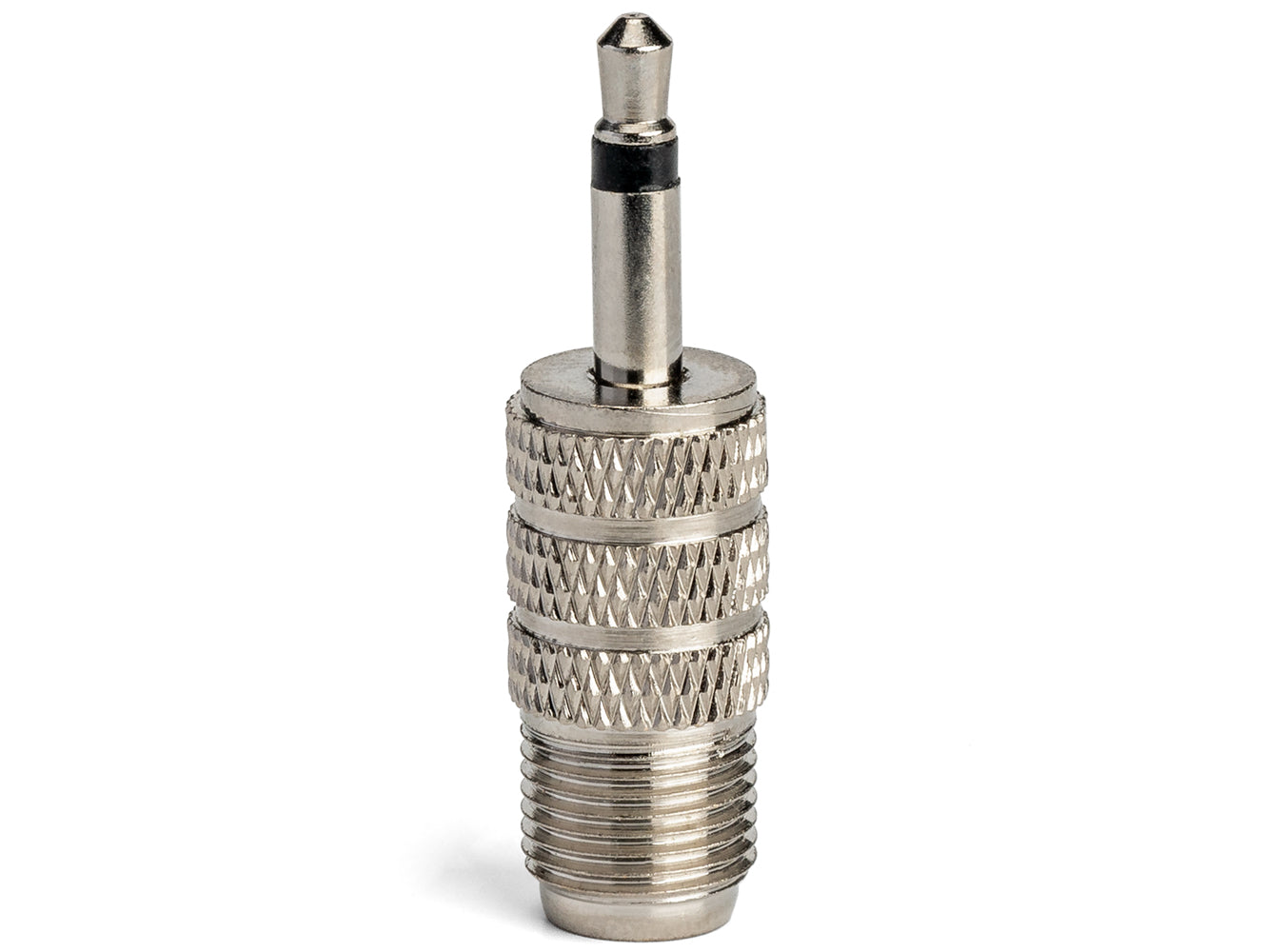 FM Antenna Adapter - 3.5mm Plug to Female F-Type Coax Connector (2 Pack)