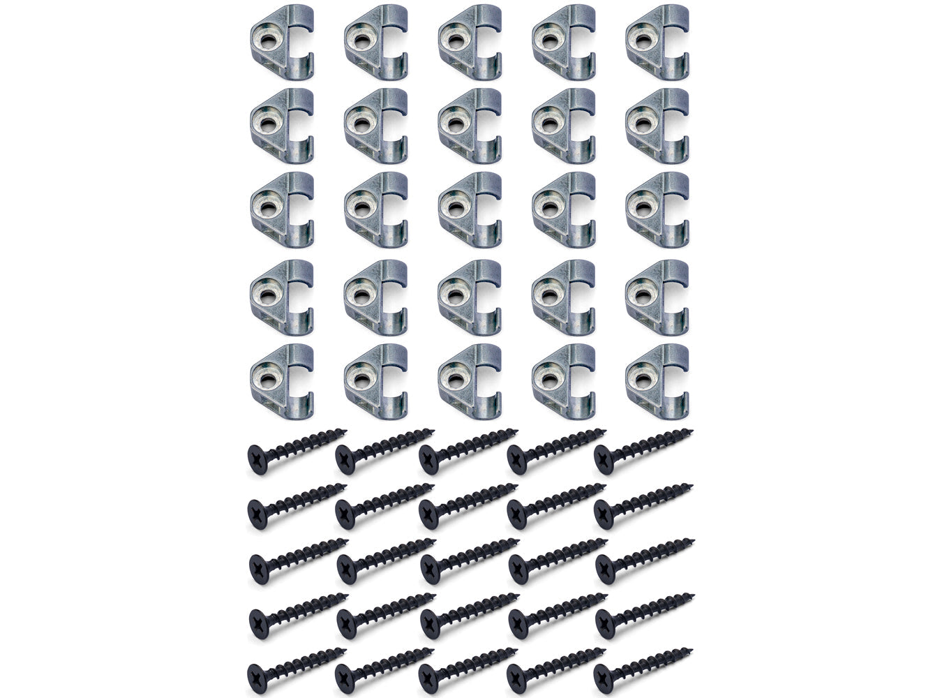 All-Metal Coaxial Cable Clips