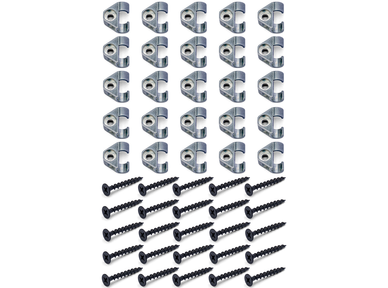 All-Metal Coaxial Cable Clips