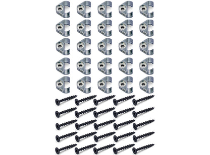 All-Metal Coaxial Cable Clips