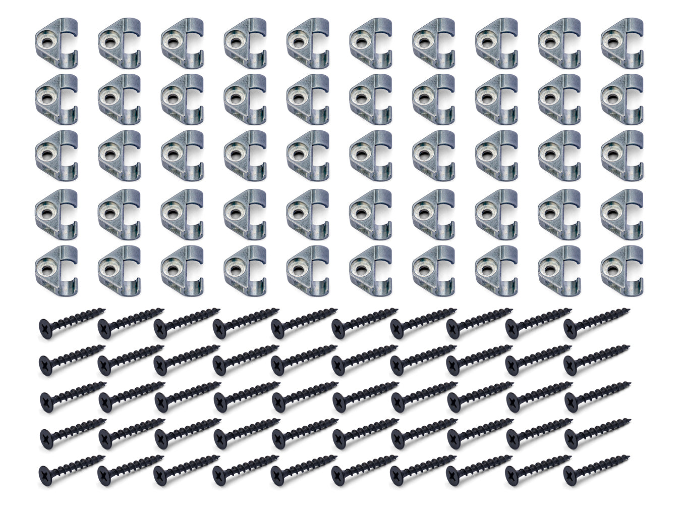 All-Metal Coaxial Cable Clips