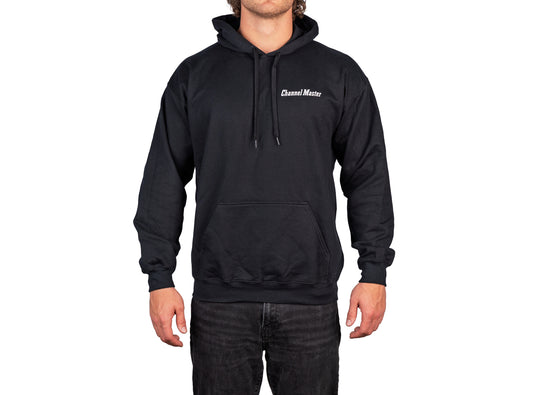 Channel Master Black Hoodie (White Logo)