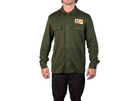 Double-Knit Snap Jacket with Channel Master Logo