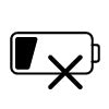 No batteries icon