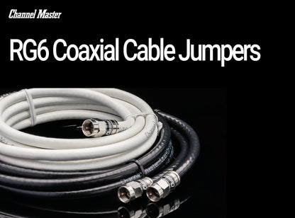 12' Coaxial Cable White