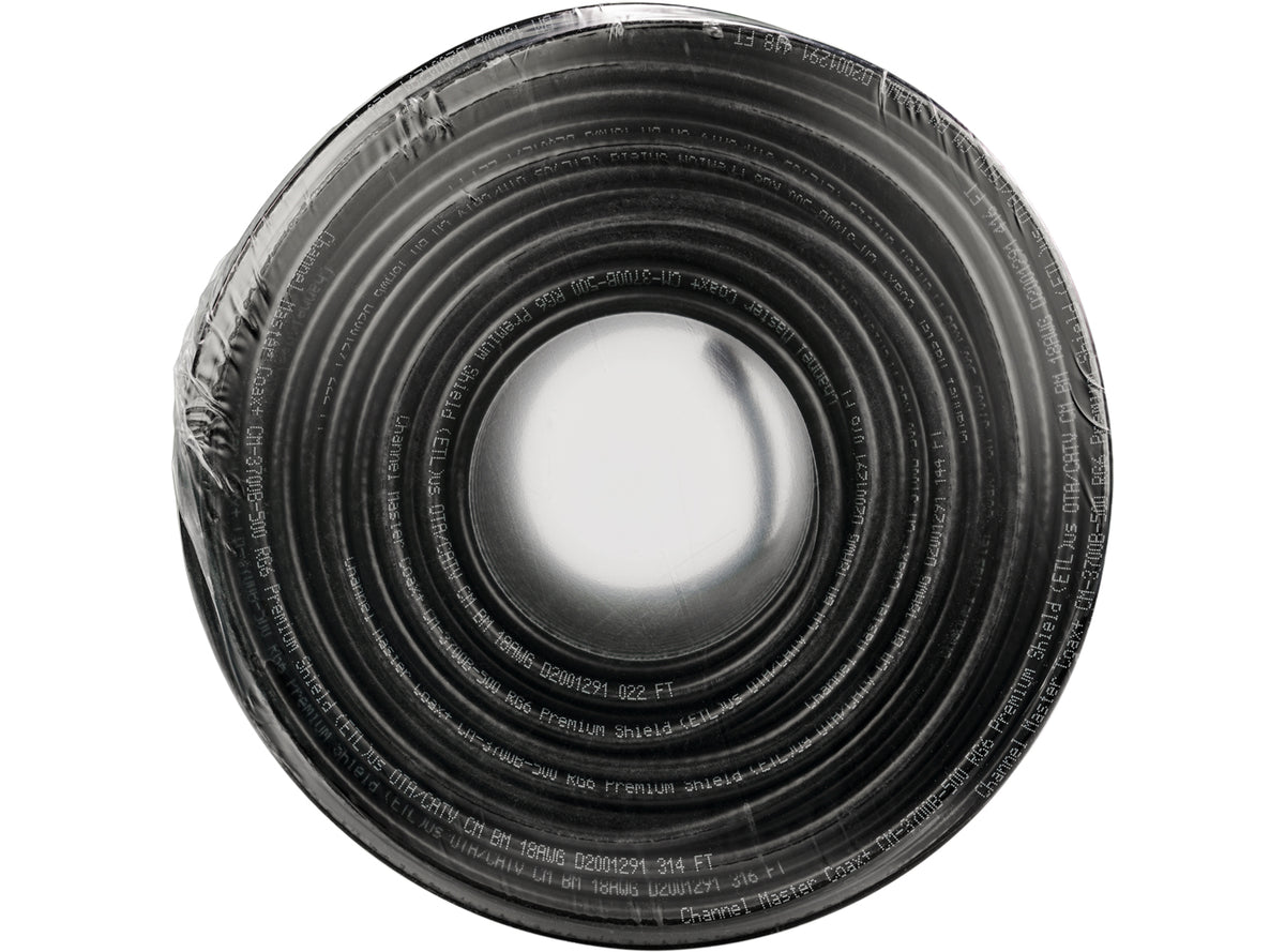 Channel Master Coax+ Cable and Tool Bag System (Black) Cable Bottom, Part Number: CM-3700CBB