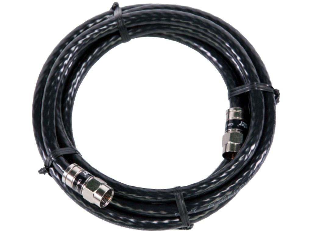 Channel Master 12' Coaxial Cable Black Rolled, Part Number: CM-3705