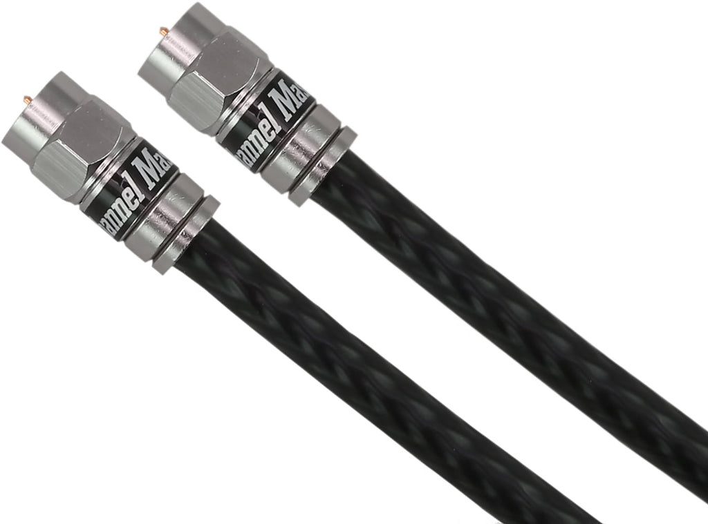 Channel Master 12' Coaxial Cable Black, Part Number: CM-3705