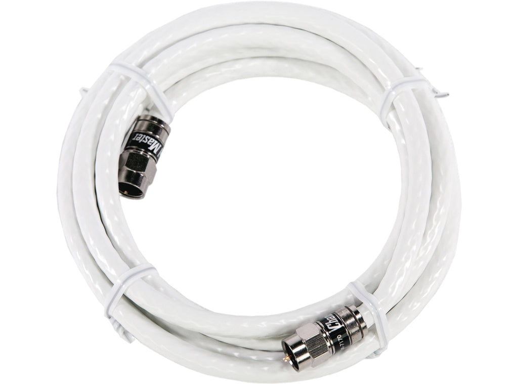 Channel Master 12' Coaxial Cable White Rolled, Part Number: CM-3706