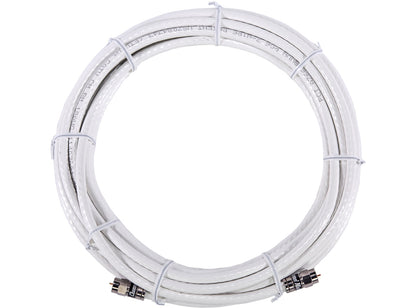 75' Coaxial Cable White