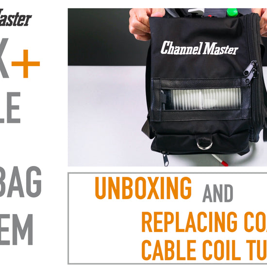Channel Master Coax+ Cable and Tool Bag System (White) Video, Part Number: CM-3700CBW