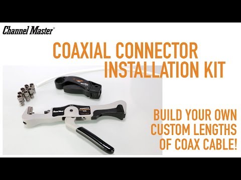 Channel Master Coaxial Cable Preparation Tool/Stripper Install Video, Part Number: CM-1020