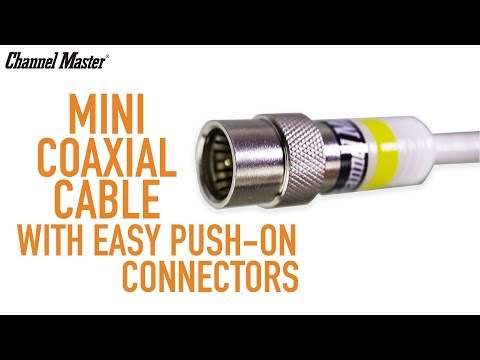 Channel Master 6' Mini Coaxial Cable White Video, Part Number: CM-3720